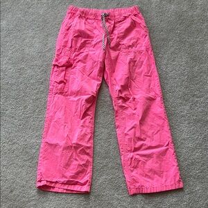 Aerie neon pink cargo pants M